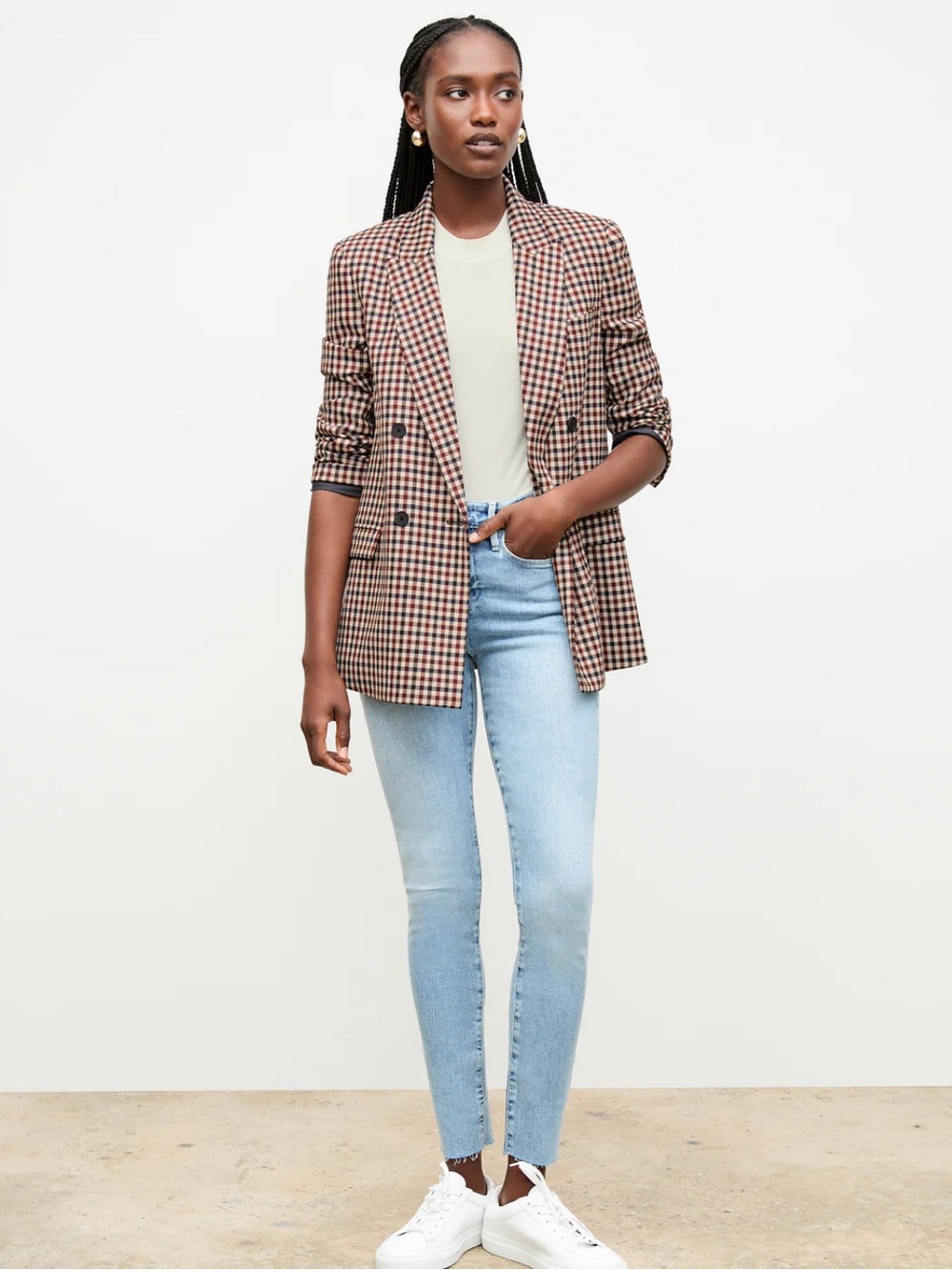 Frame Denim Le High Skinny Jeans in Light Blue Wash